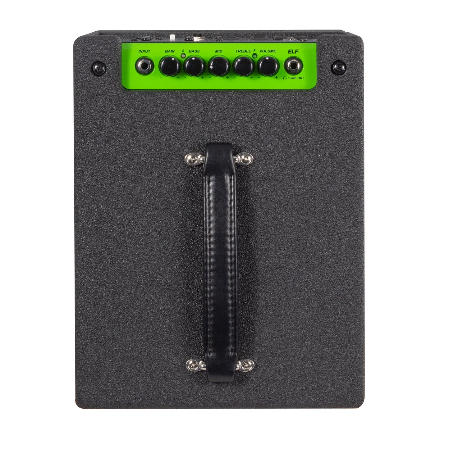 Ampli basse 200W RMS, HP 1x 8", EQ 3 bandes, contrôle du Gain, sortie DI, sortie casque, finition noir