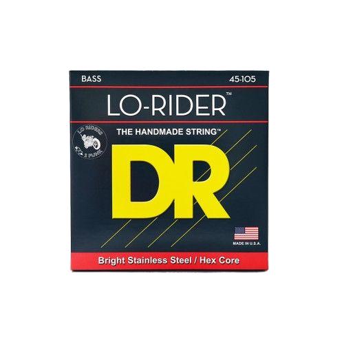 DR Lo-Rider Stainless Steel Cordes Basse Medium 45-105