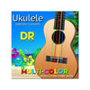DR Nylon Multicolore, Corde Ukulélé Soprano/Concert