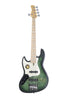 Marcus Miller V7 Swamp Ash Reissue-5 LH Verde Trasparente Satinato